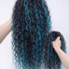 Afro Clip 12 - Black + Blue