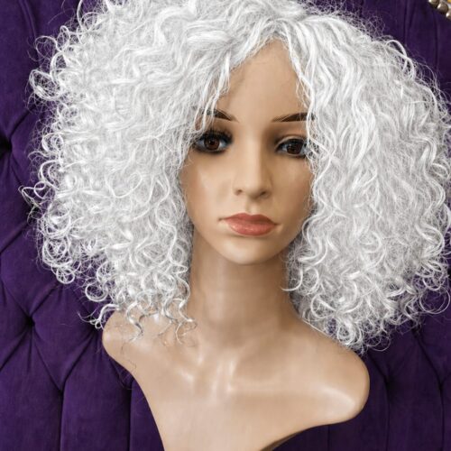 Afro Wig 24 - Pure White