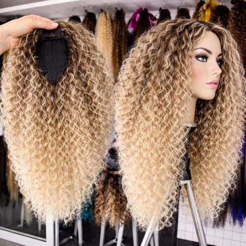 Topper 1 - Ciemny brąz + ciepły blond