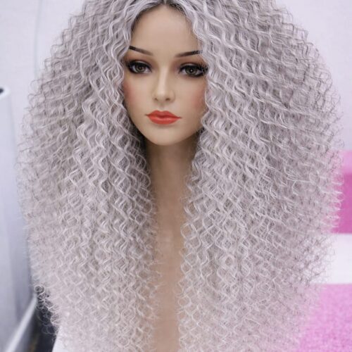 Afro Wig 3 - Grey