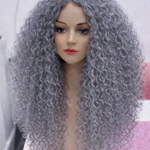 Afro Wig 16 - Grey Silver