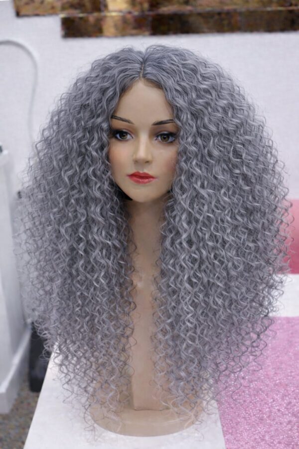 Afro Wig 16 - Grey Silver