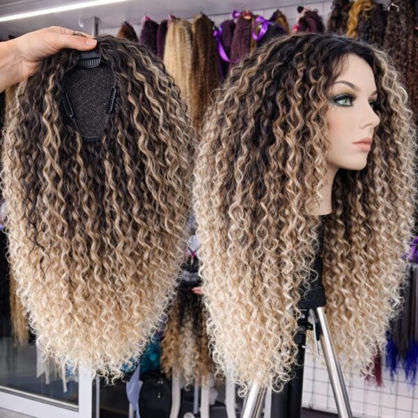 Topper 16 - Czekoladowy brąz + blond