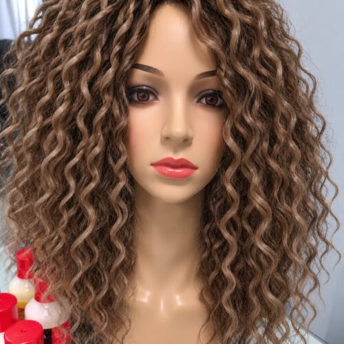 Afro Wigs 40cm - 29 - brown + caramel