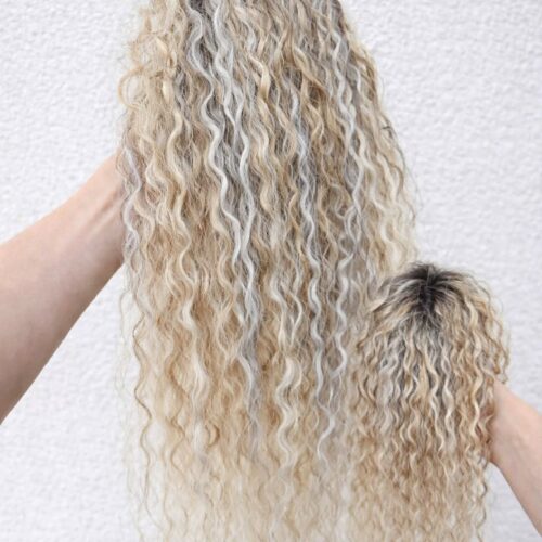 10 Afro Clip - 34 - Ombre black + mix blond