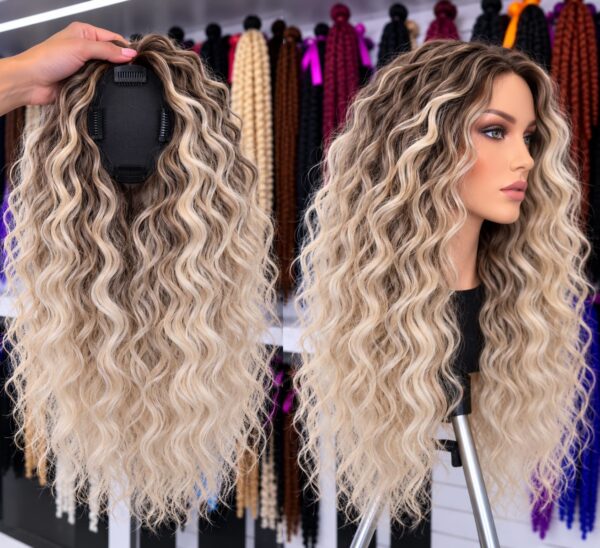 Topper 40 - Three shades of blonde with roots showing