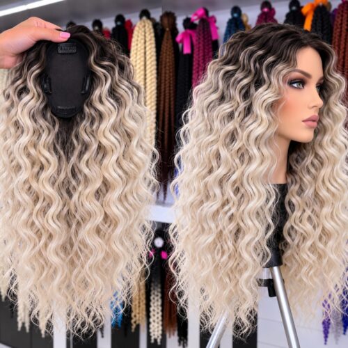 Topper 41 - mixed blonde shades + black roots