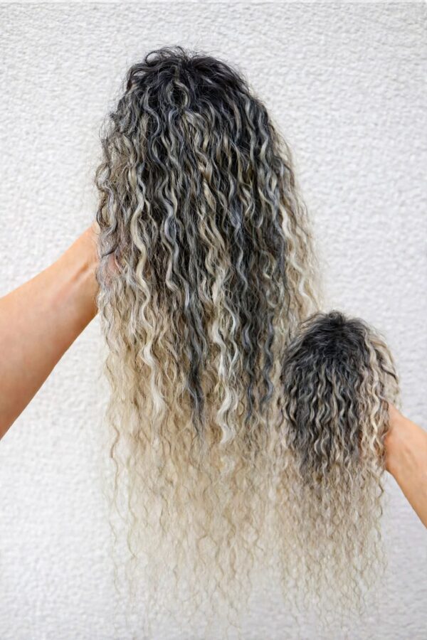 Afro Clip - 36 - Black + mix blonde