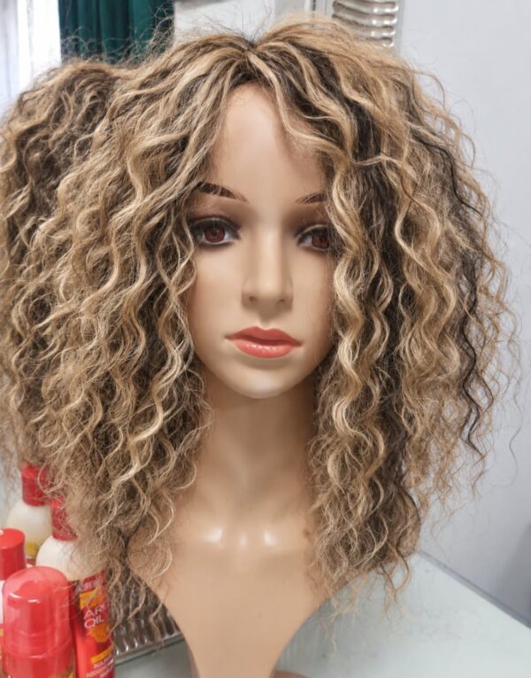 Afro Wigs 40cm - 42 - sand blonde+ braz highlights