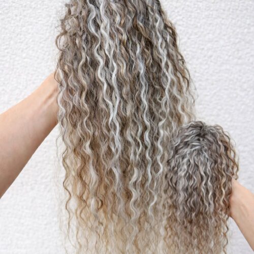 17 Afro Clip - 40 - Ash + light bronze + white