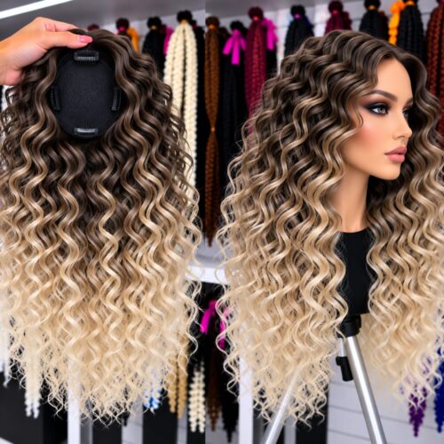 Topper 48 - beige blonde with roots showing