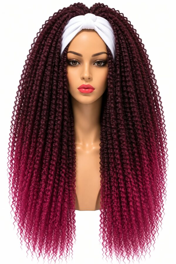 toppers on bands 70cm - 56 - burgundy