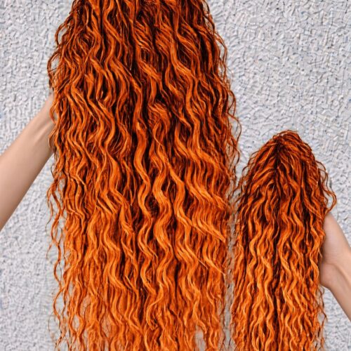 Afro Crab Clip - 21 - Fiery Orange