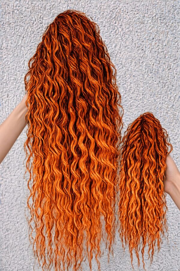 Afro Crab Clip - 21 - Fiery Orange