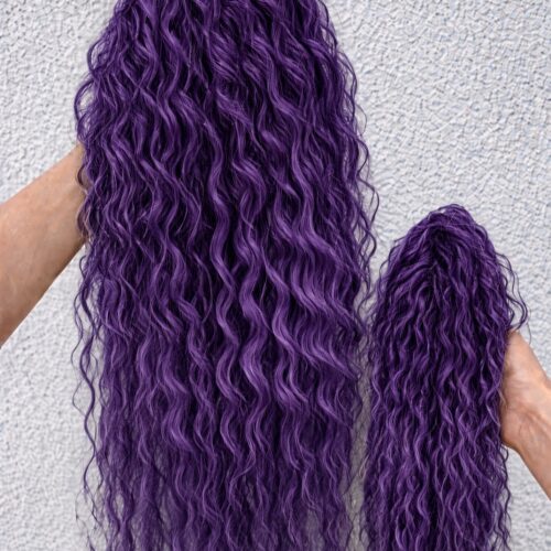 Afro Clip - 27 - Dark purple