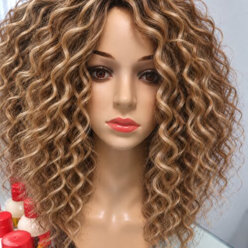 Afro Wigs 40cm - 31 - light brown + blonde