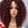 Afro Wigs 40cm - 32 - burgundy + black