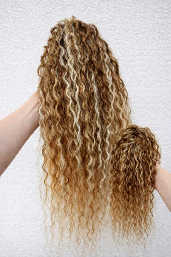 Afro Clip - 31 - Dark caramel + blond