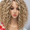 Afro Wigs 40cm - 35 - three shades of blonde with regrowth