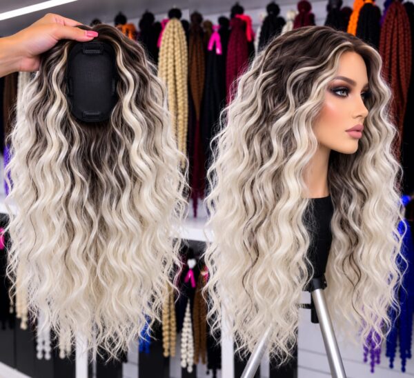 Topper 39 – cool blonde with roots showing